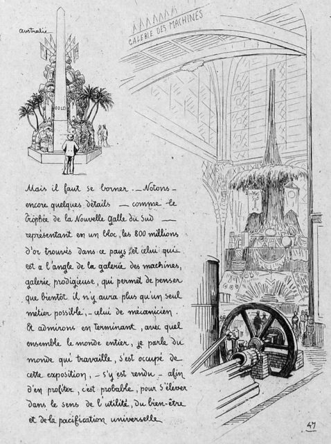 L’Exposition Universelle 1878 : Lettre illustrée