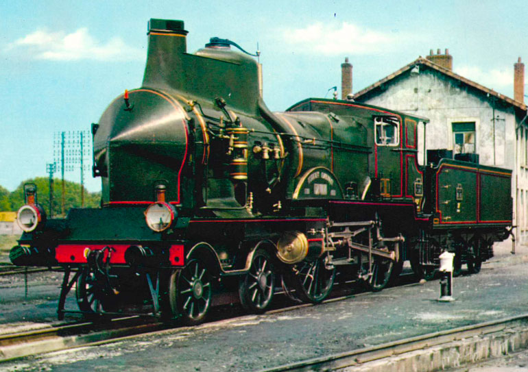 PLM C145 wind cutter locomotive (1900), n.d., Orion post card collection, photograph: M. Lamarche, Cité du Train collection