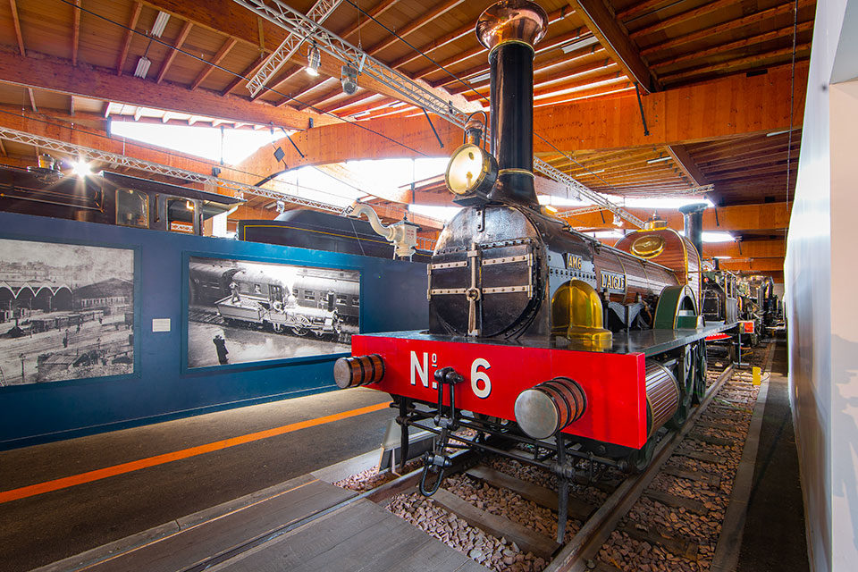 La locomotive l’Aigle exposée actuellement à la Cité du Train, 2020, photo : Nicolas Muguet -Cité du Train
