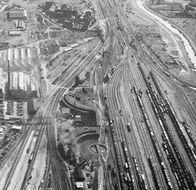 SNCF -Gare du Nord, 1964, photographie, Archives Municipales de Mulhouse, fonds Rudler, 2 Fi 1275