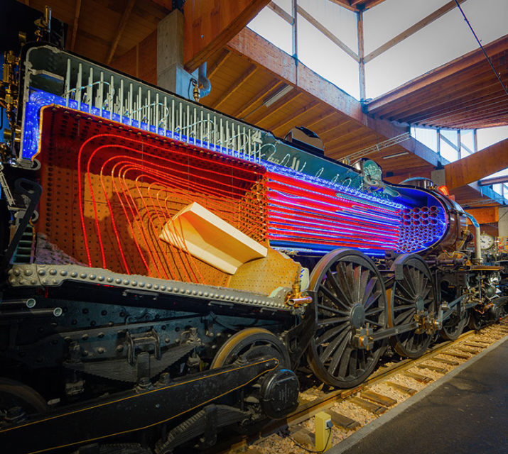 La locomotive 232 Baltic 3.1102 Nord à la Cité du Train, 2020, photo : Nicolas Muguet -Cité du Train