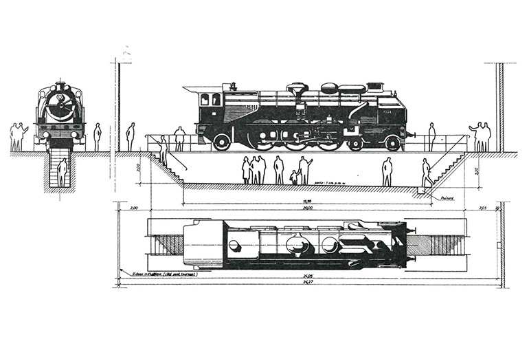 Vue de la 3.1192 Nord sur fosse, 1971, bulletin de la Société Industrielle de Mulhouse numéro spécial, bulletin trimestriel n°3, p.47, Collection Cité du Train