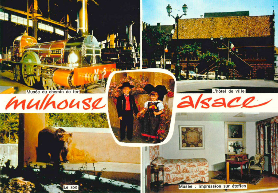 Carte postale Mulhouse, Alsace, 1974, Compagnie des Arts Photomécaniques, Collection Cité du Train