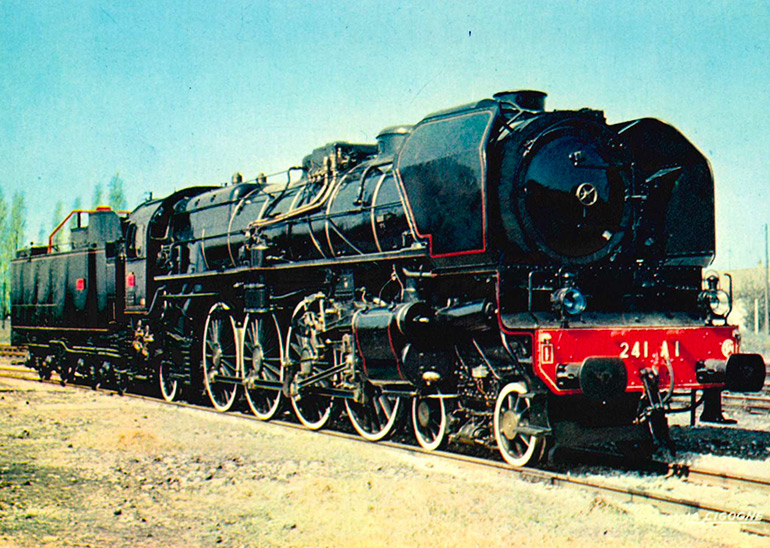 1-241 A 1 ex. 41001 Est locomotive (1925), postcard, photograph: R. Floquet, éditions La Cigogne, Cité du Train collection