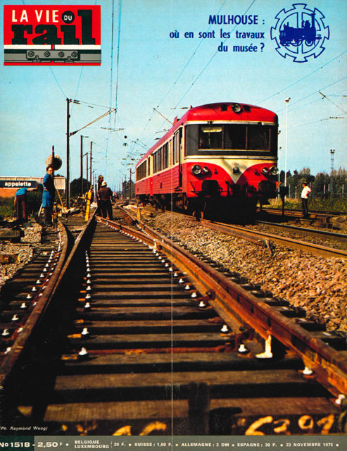 La Vie du Rail, Une du n°1518, 23 novembre 1975, Collection Cité du Train