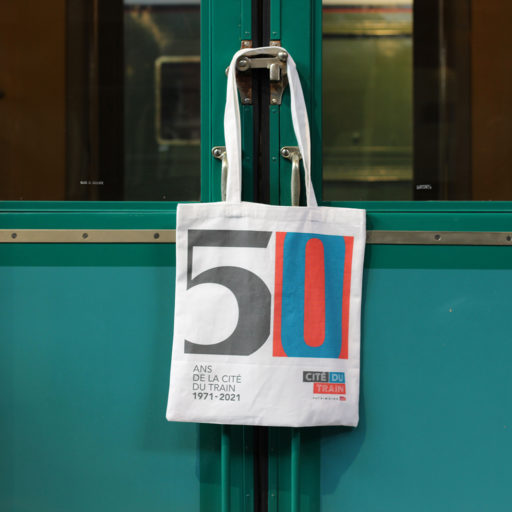 Tote bag édition 50 ans de la CIté du Train