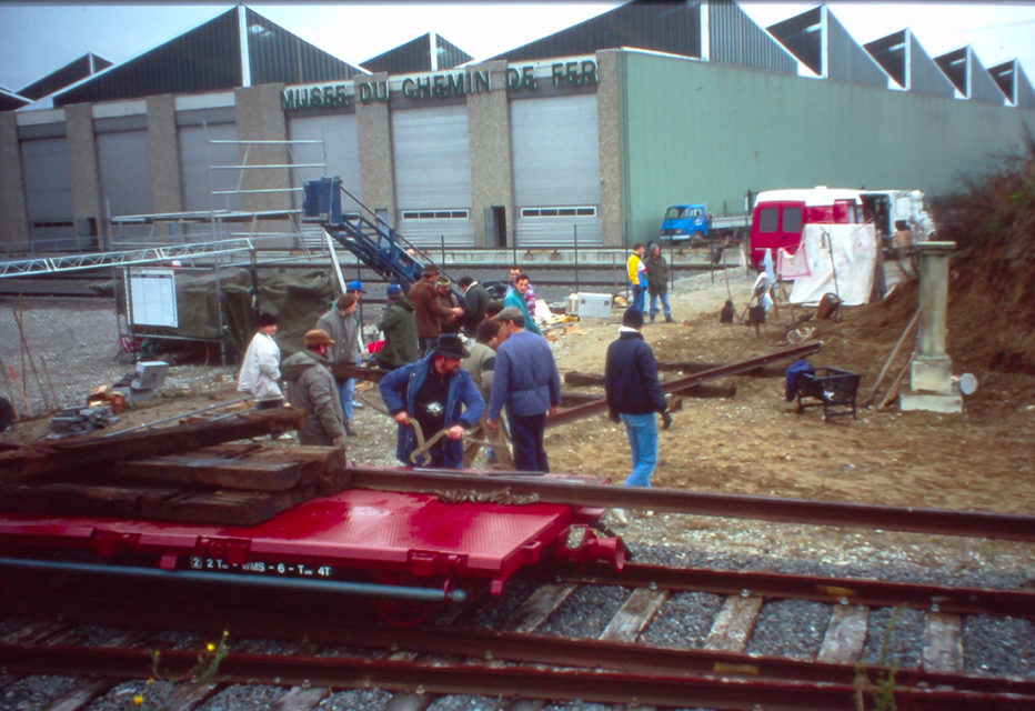 Anonymous, shooting of Le Lait Noir by Daniel Ziegler, photographs, 1993, Cité du Train collection