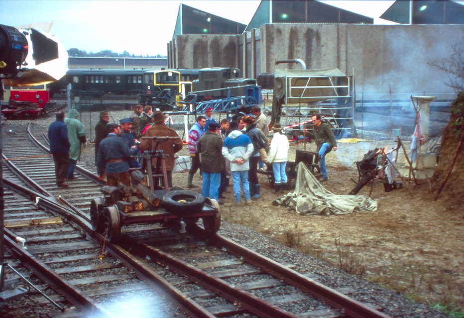 Anonyme, Tournage du film Le Lait Noir de Daniel Ziegler, photographies, 1993, Collection Cité du Train