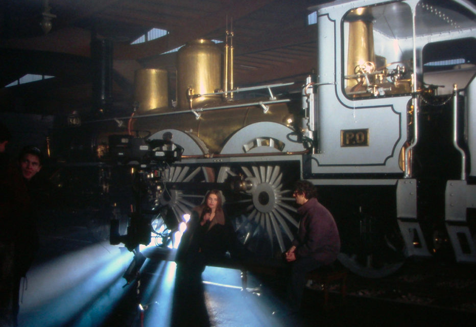 Anonymous, filming of the programme Sacrée Soirée, photographs, 1994, Cité du Train collection