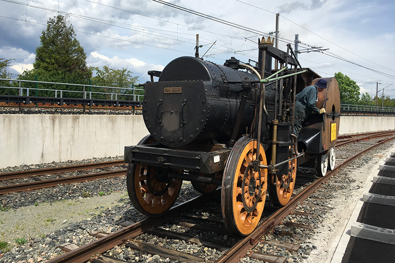 Anonyme, La locomotive Marc Seguin à la Cité du Train, Photographie, 2017, Collection Cité du Train