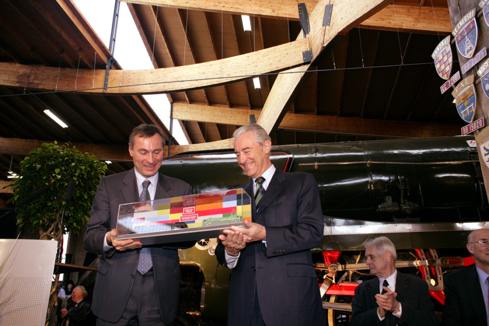 Anonyme, Inauguration du nouveau bâtiment de la Cité du Train, Photographies, 14 avril 2005, Collection Cité du Train