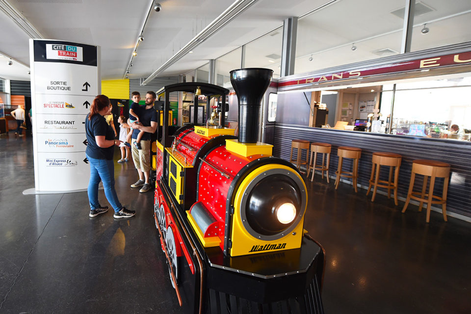 Catherine Kohler, Le p’tit train sur pneus de la Cité du Train, 16 juin 2018, Collection Cité du Train