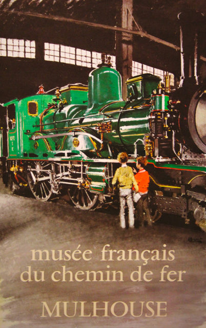 A. Brenet, Musée Français du Chemin de Fer, Mulhouse, Affiche de promotion du musée, 1971, Collection Cité du Train